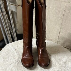 Frye Brown Leather Knee-High Boots